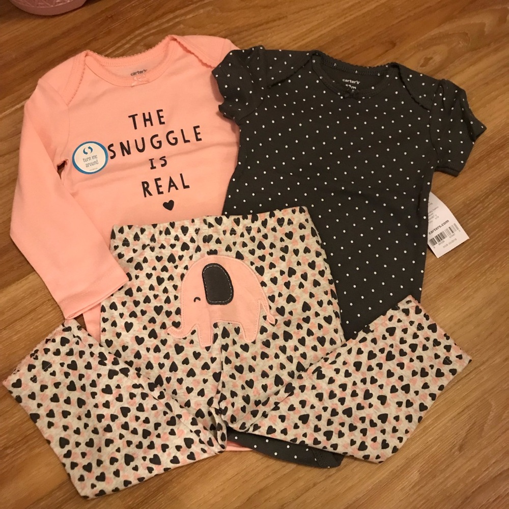NWT carter’s 3 piece set size 12 months - Picture 3 of 5